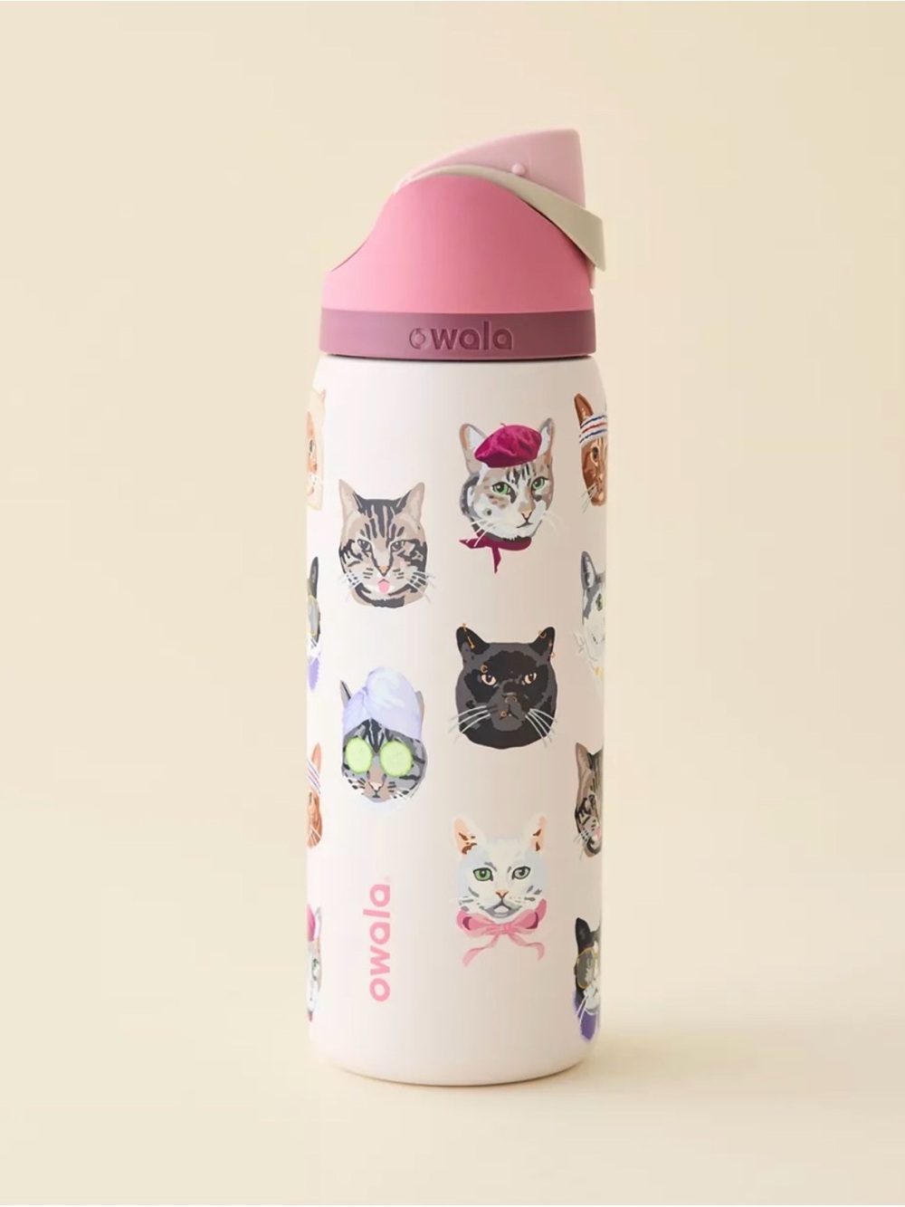 “CatWala” Owala UO Exclusive Cat Collage FreeSip 32 oz Water Bottle